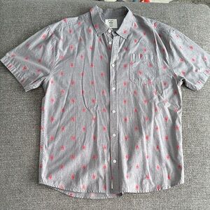 Men’s Artistry in Motion lobster pattern button down. Size L